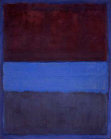 Mark Rothko Rust and Blue